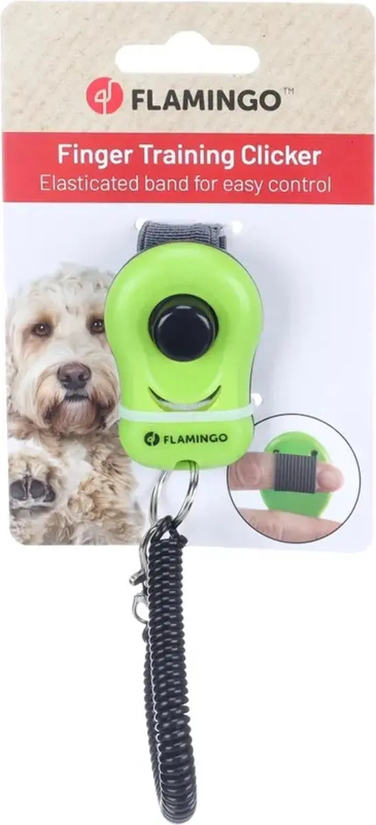 Flamingo Clicker Hondentraining Xin - Groen