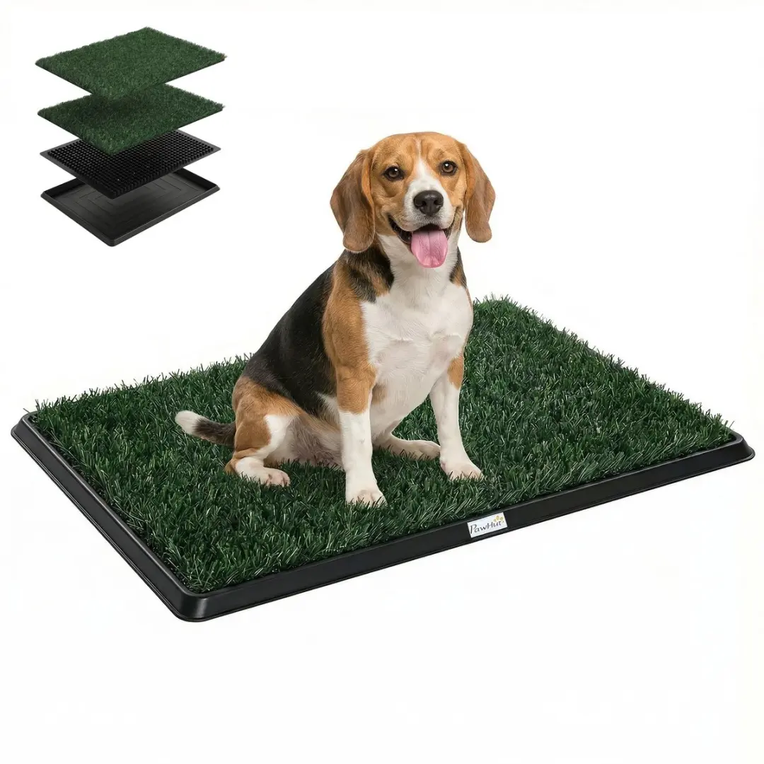 Pawhut Hondentoilet Kunststof 76x50,5x3,5cm