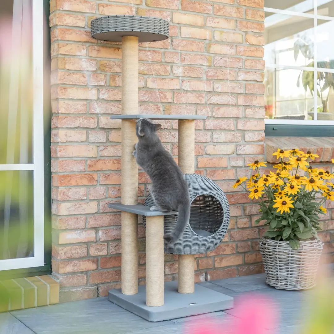 Trixie Krabpaal Amalia Outdoor - 4 Ligplekken - Grijs - afbeelding 6 van 6
