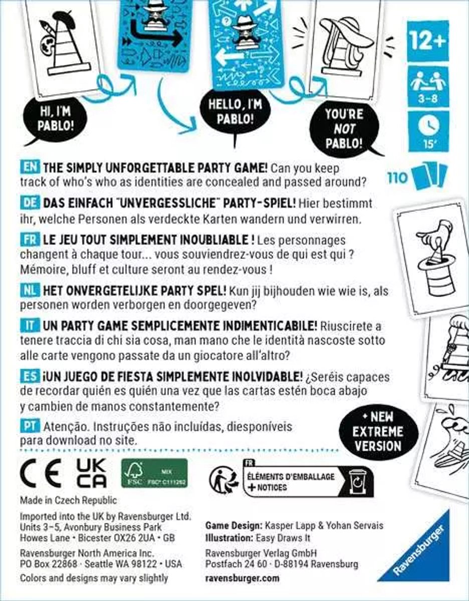 Ravensburger - That’s Not a Hat - Incognito - Kaartspel - 2-8 spelers