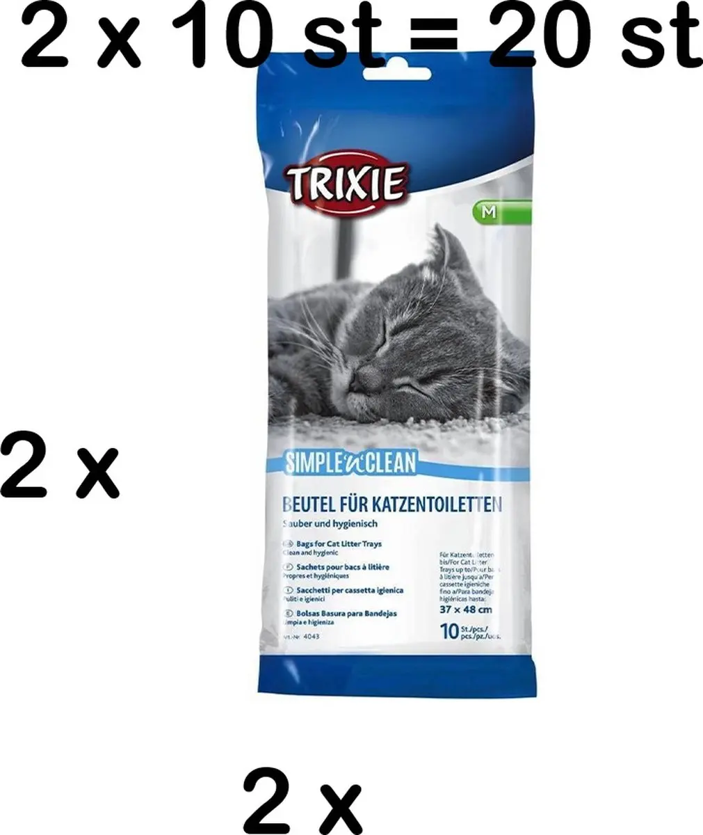 Trixie Kattenbakzakken Medium 20 Stuks