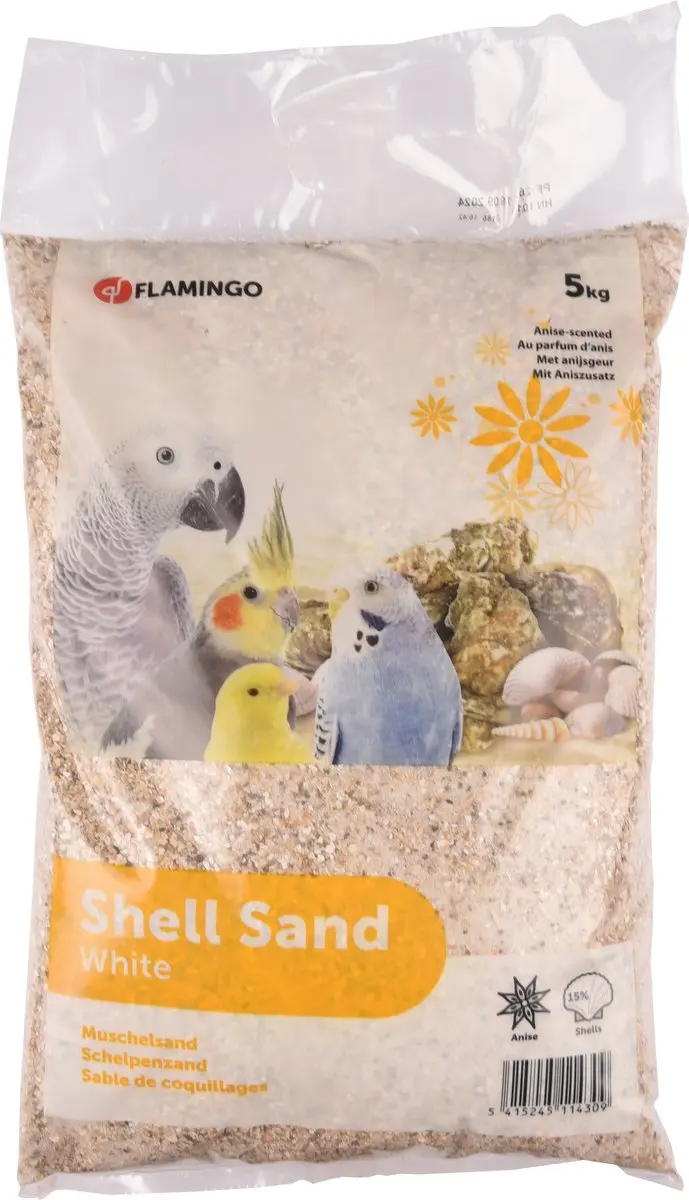 Flamingo Vogel Schelpenzand 5 kg