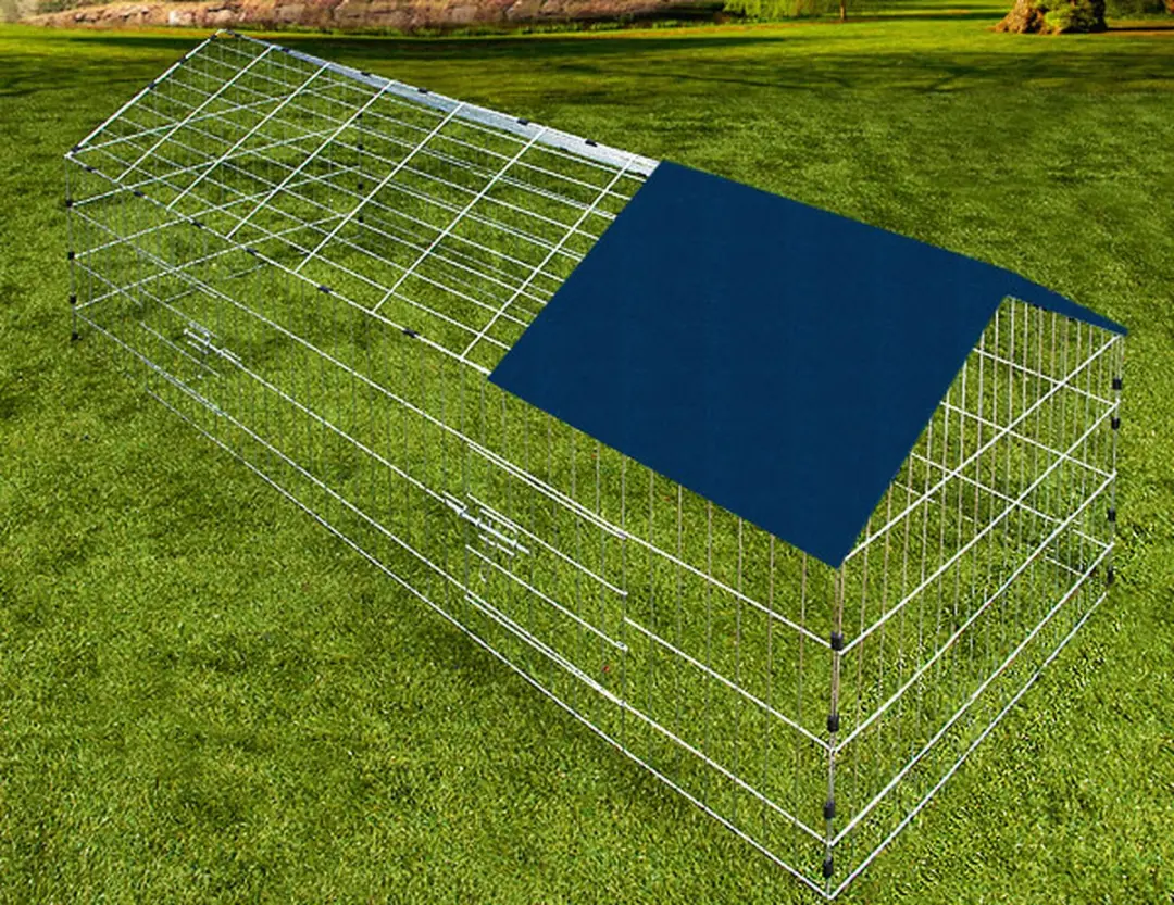 Monzana Konijnenren Overdekt 180x75cm - Blauw