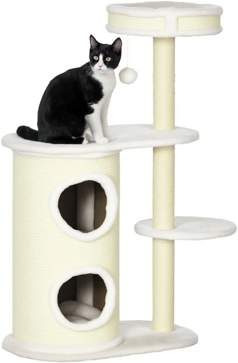 Pawhut Kattenkrabpaal 100cm