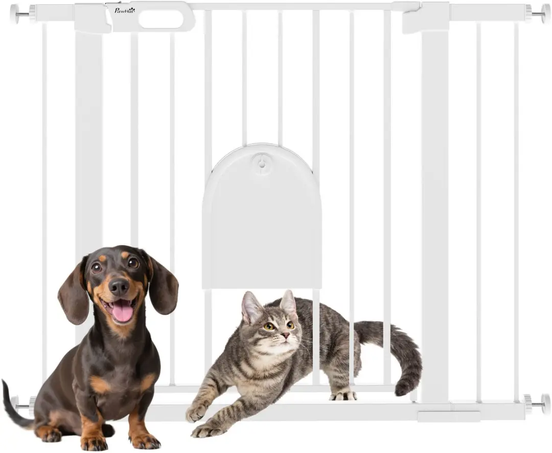 Pawhut Huisdierenhek ABS 75-103L x 2B x 76Hcm