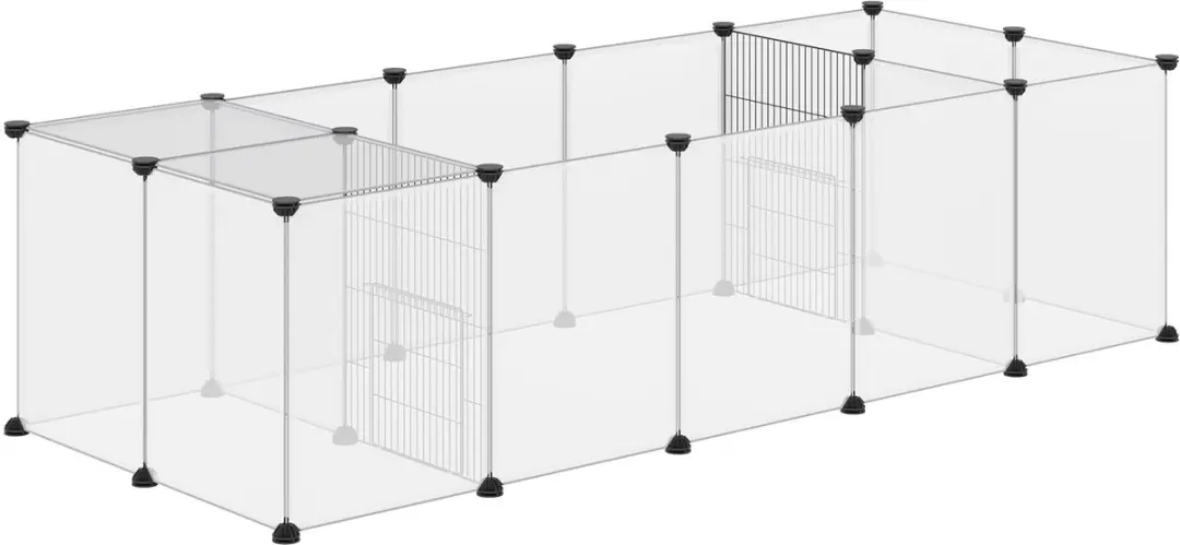 Pawhut Kooi voor kleine dieren 175x70x45cm