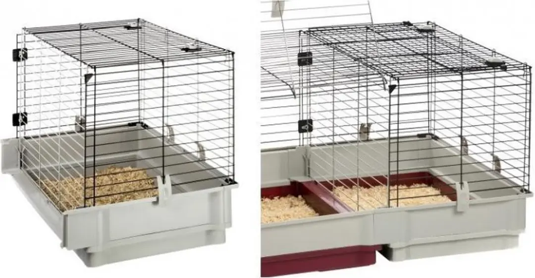 Ferplast Krolik Extension - Konijnenkooi Uitbreiding Grijs