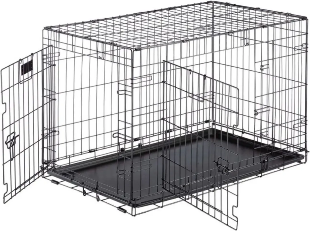 Ferplast Dog-Inn 90 Hondenbench - 92,7x58,1x62,5cm - Grijs