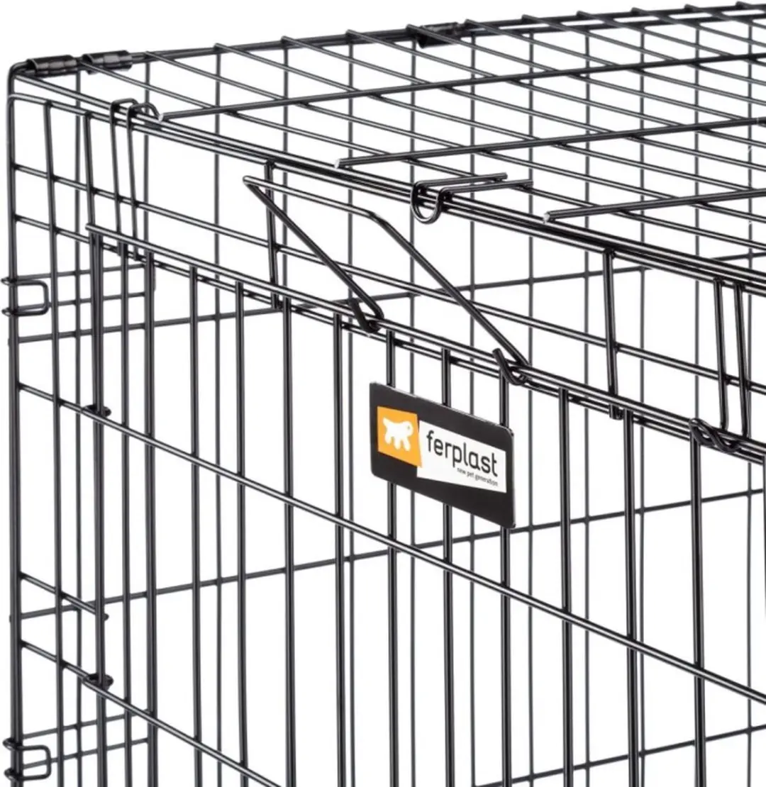 Ferplast Dog-Inn 90 Hondenbench - 92,7x58,1x62,5cm - Grijs