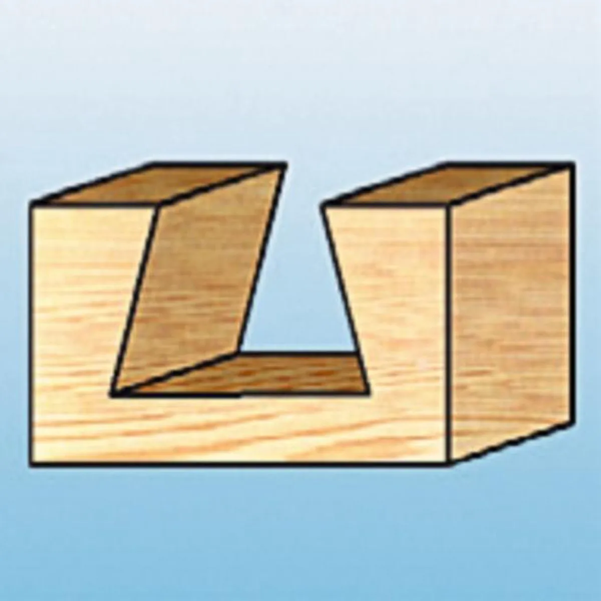Makita D-10914 Zwaluwstaartfrees 19,05mm