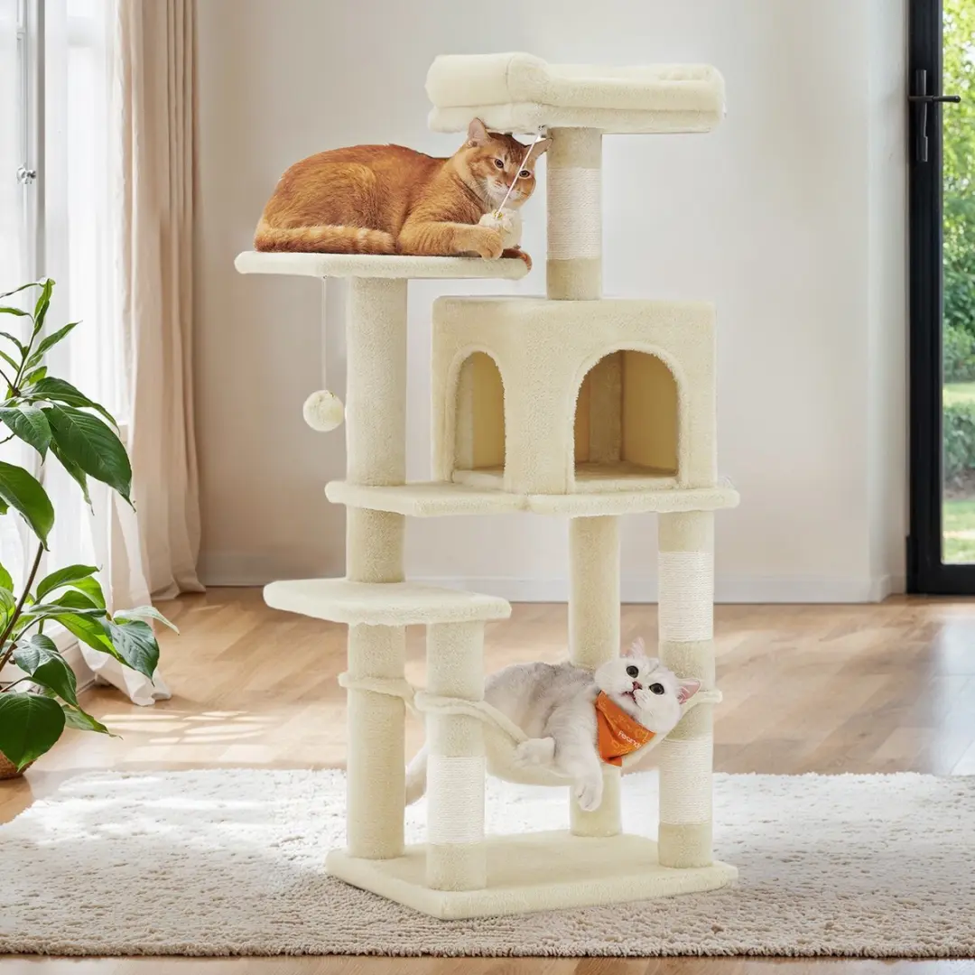Songmics Krabpaal Kattenboom 4 Niveaus
