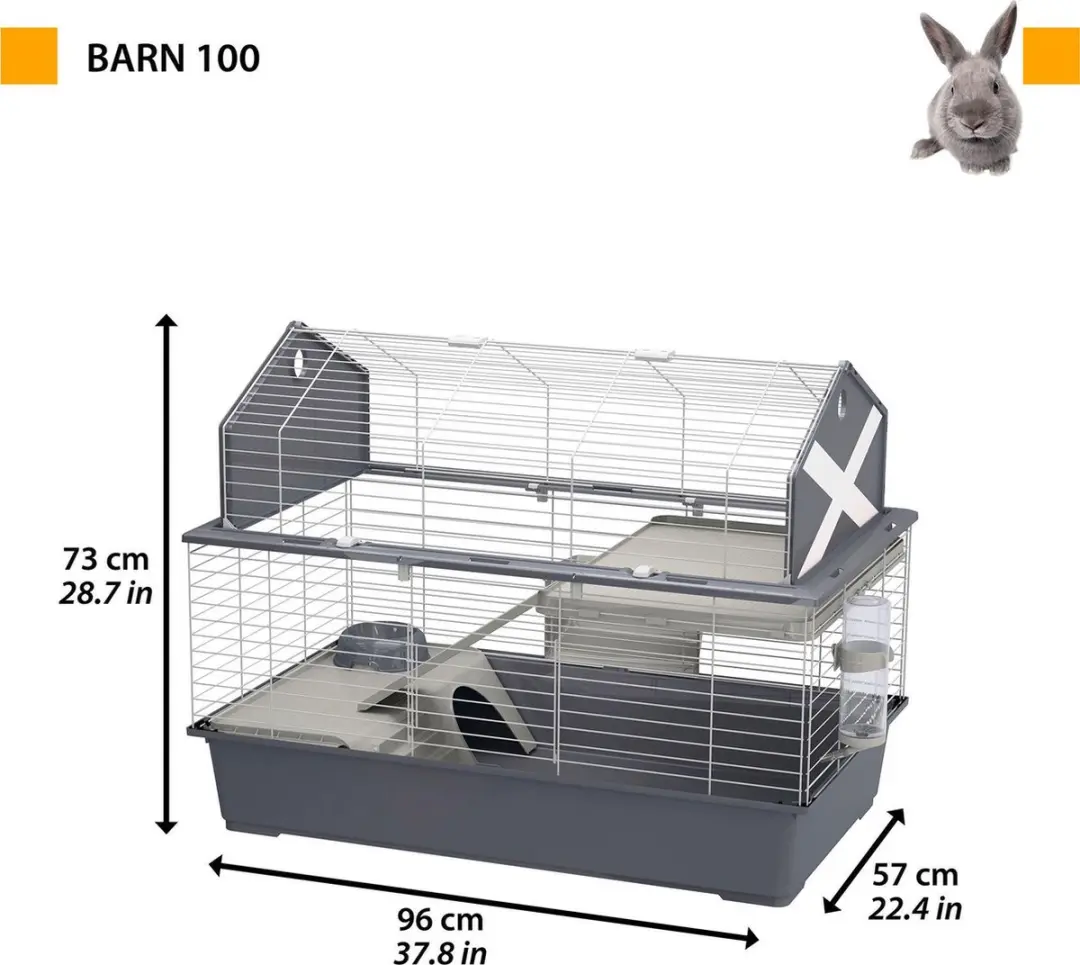 Ferplast Barn 100 Knaagdierkooi - 96x57x73cm
