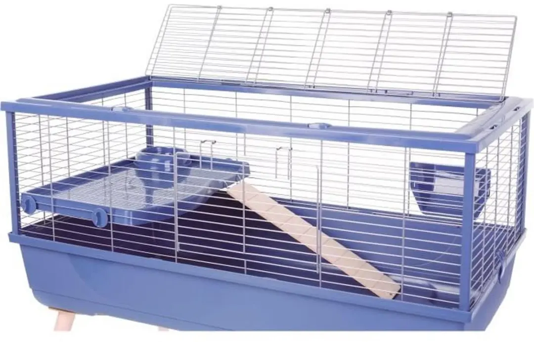 Zolux Neolife 100 Knaagdierkooi 99x54x79cm - Blauw - afbeelding 6 van 6