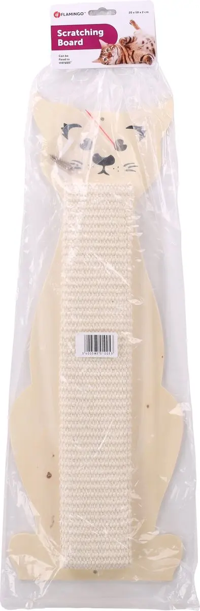 Flamingo Krabplank Sisal Kat Beige 20x2.5x58cm