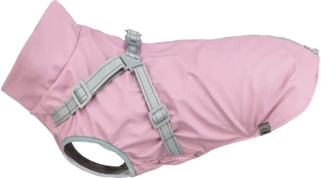 Trixie Regenjas Hond 36cm - Olijfgroen - Waterdicht Reflecterend - afbeelding 6 van 6