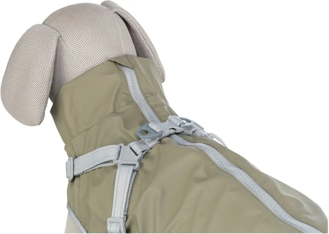 Trixie Regenjas Hond 36cm - Olijfgroen - Waterdicht Reflecterend