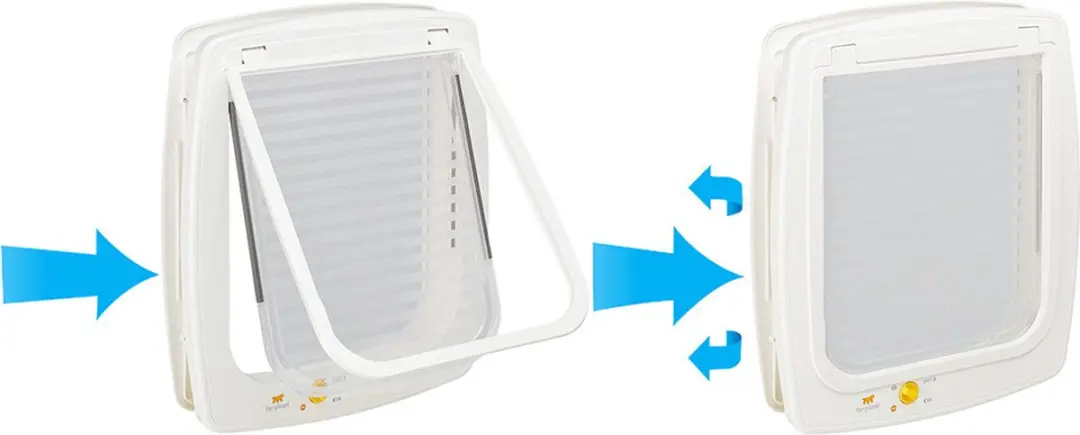 Ferplast Swing Poezendeur Wit - 22,5x9,6x25,2cm