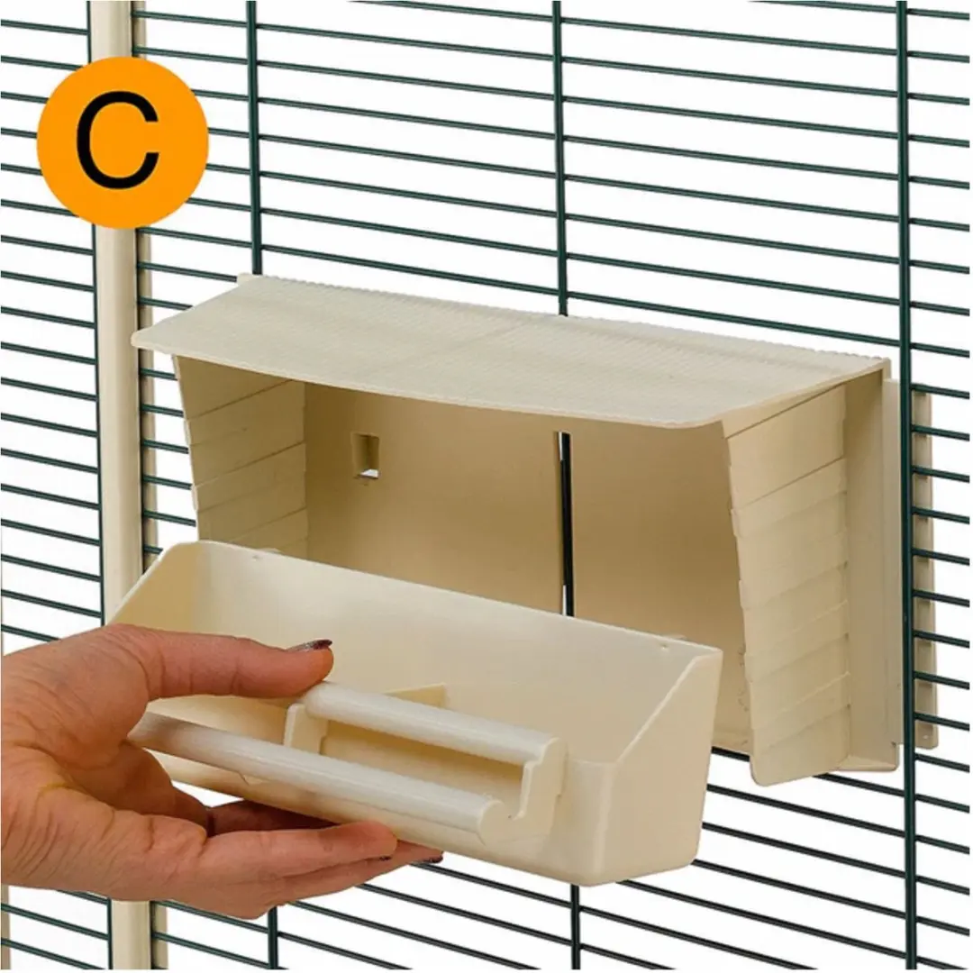 Ferplast Nota Vogelverblijf 95x64x165.5cm - Zwart