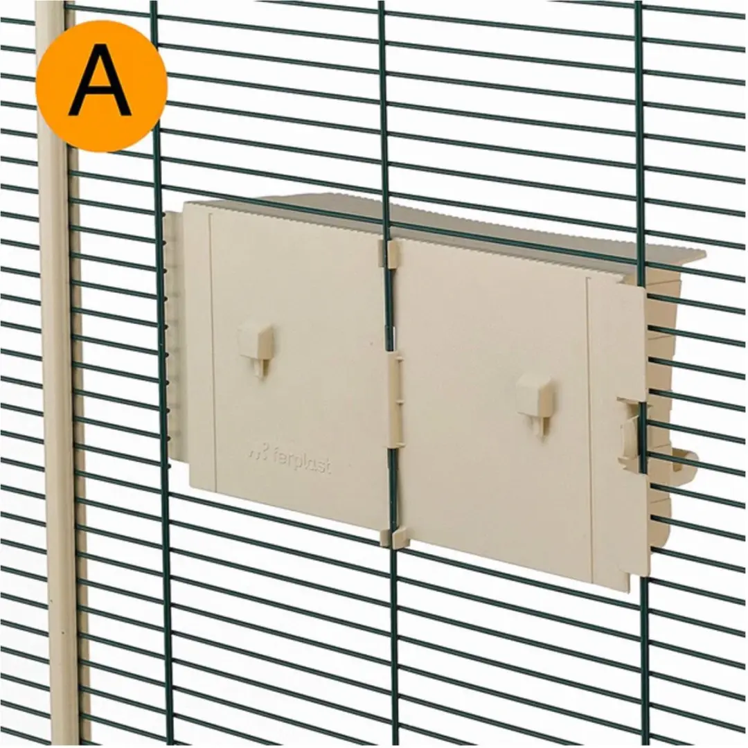 Ferplast Nota Vogelverblijf 95x64x165.5cm - Zwart