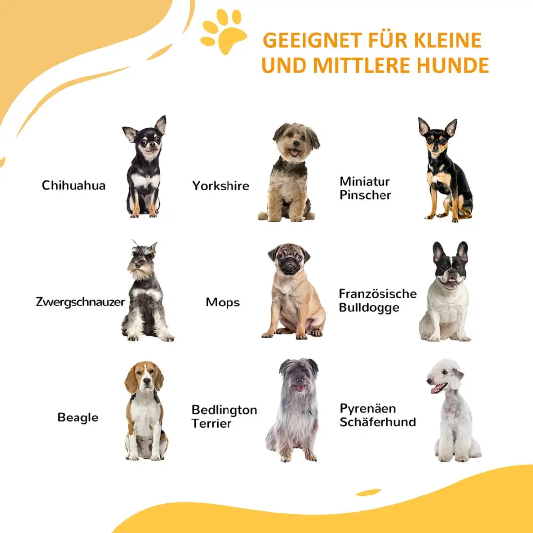 Pawhut Dierhek met Kattendeur Wit - Zelfsluitend