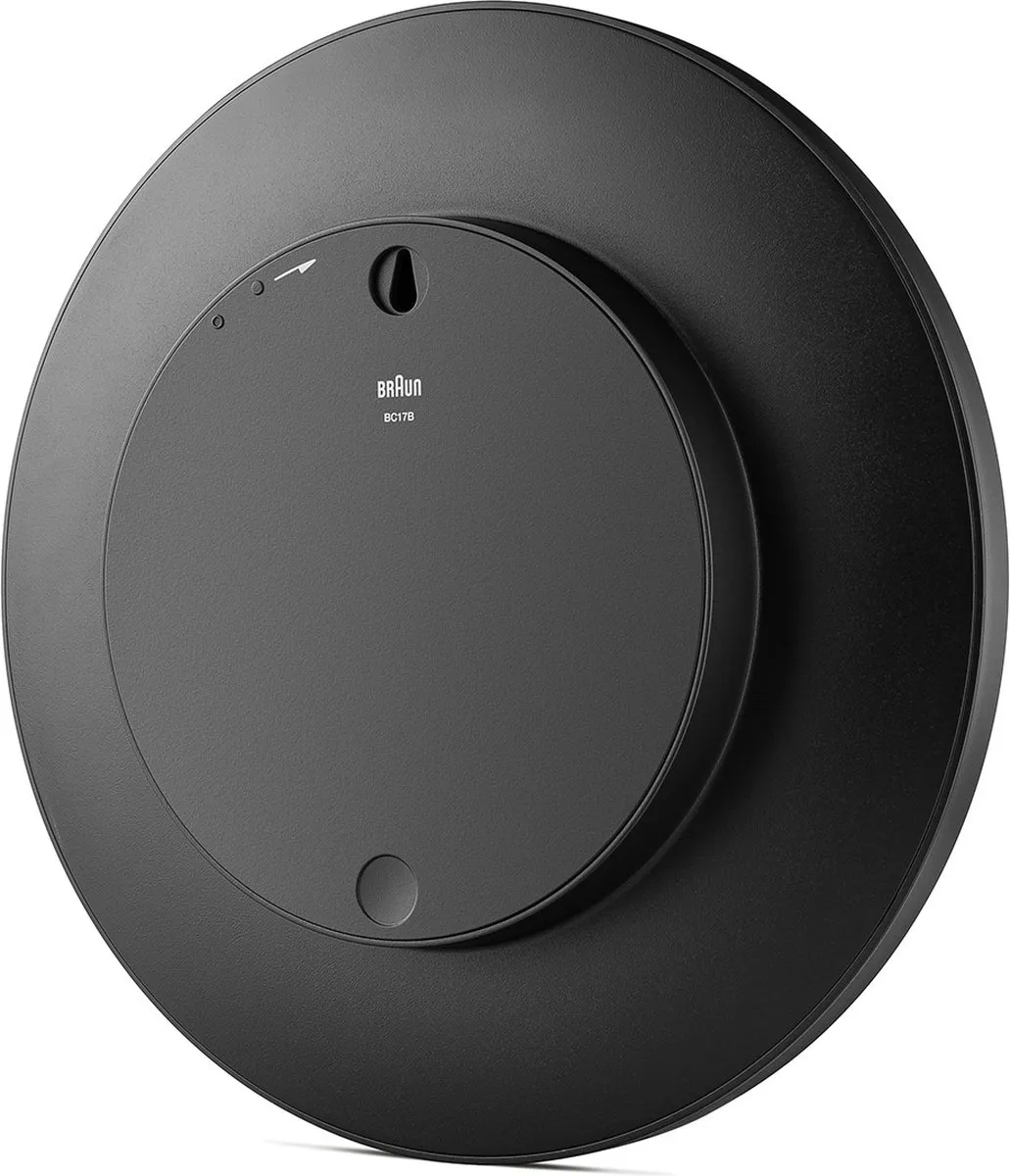 Braun BC17B Wandklok - Analoog - 30cm - Zwart