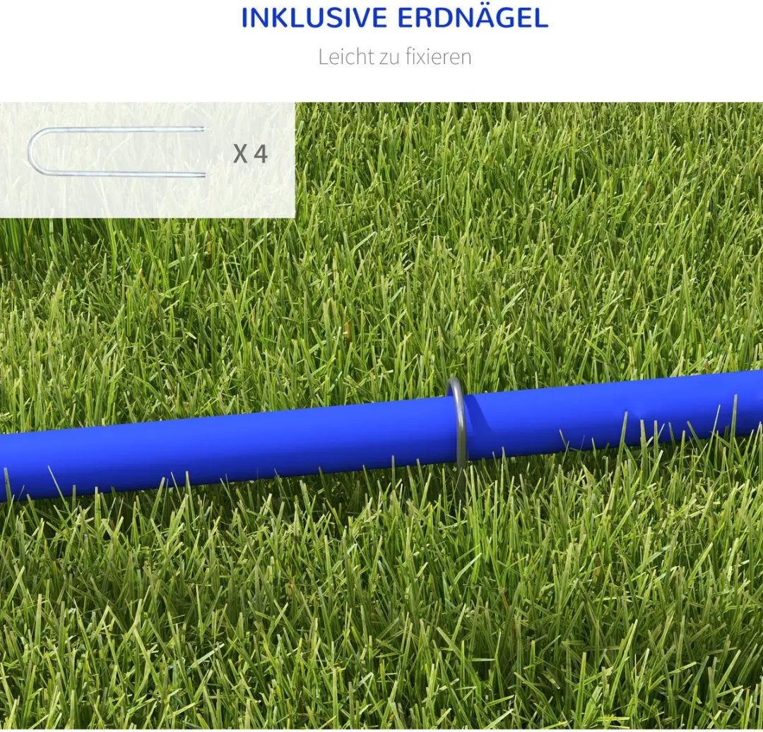 Pawhut Honden Agility Set 4-delig - Blauw/Wit