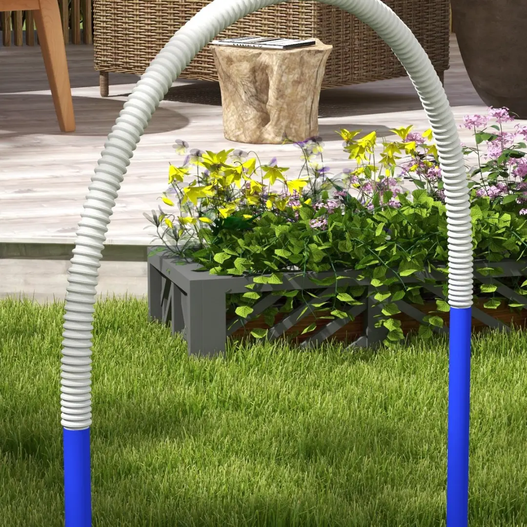 Pawhut Honden Agility Set 4-delig - Blauw/Wit