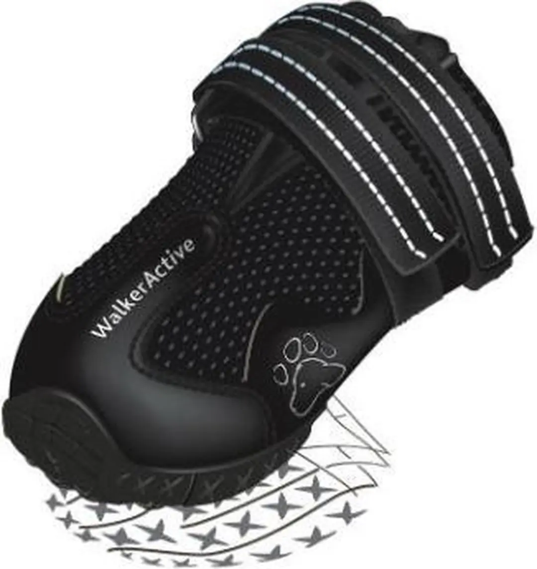 Trixie Walker Active Hondenschoen M/L - Zwart