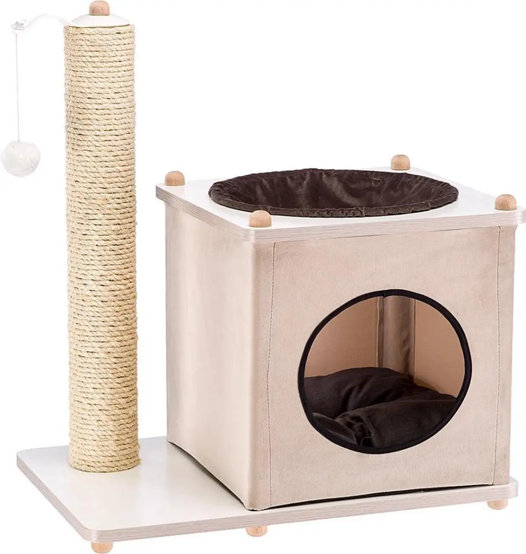 Ferplast Kattenhuis Yoshi Hout/Fluweel