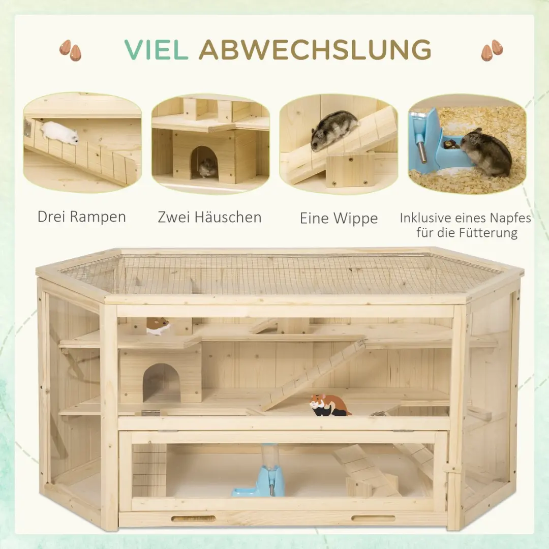 Pawhut Kooi voor kleine dieren D51-082V00 - Staand