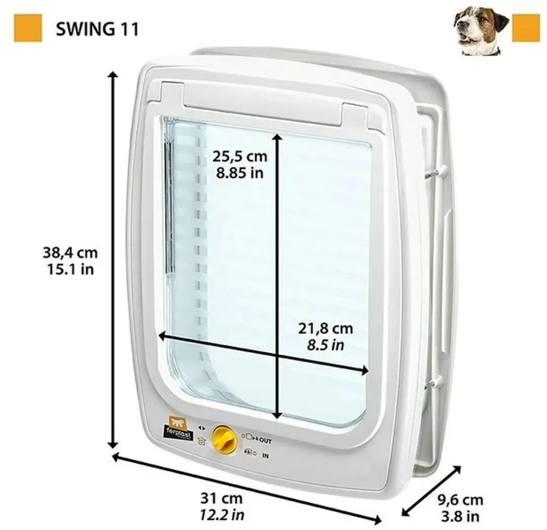 Ferplast Swing Kattenluik - Grijs - afbeelding 6 van 6