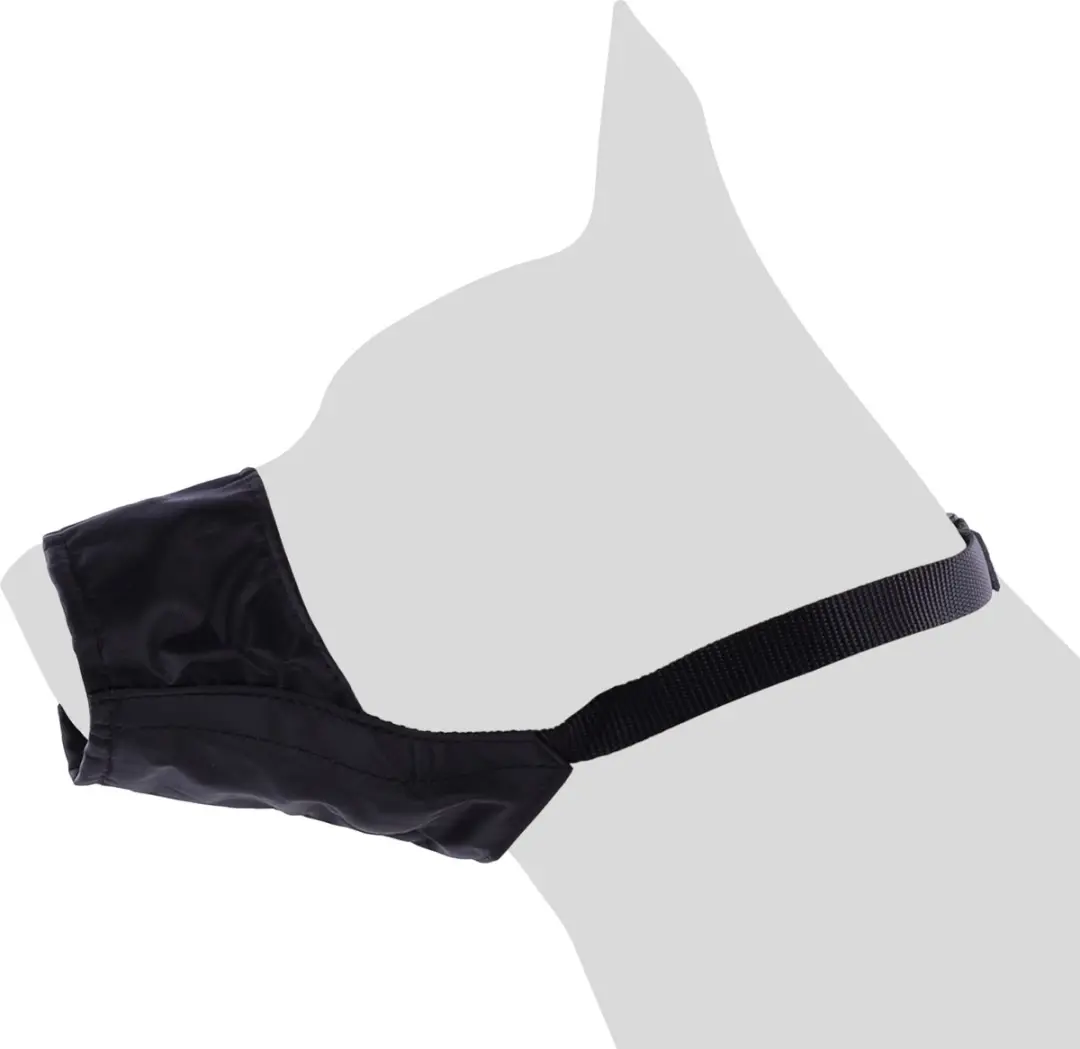 Flamingo Ned Muilband Honden - Zwart L 60-89cm