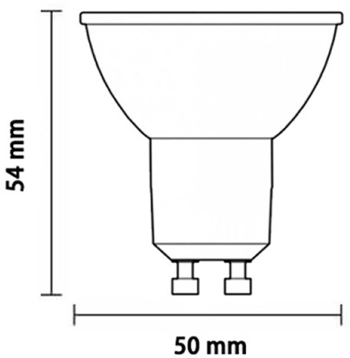 Philips GU10 LED Lamp 10 Stuks - 4W Dimbaar 3000K