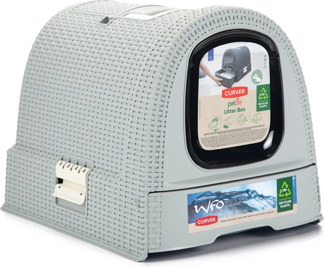 Curver Kattenbak met lade 51,5x38,5x40cm - Lichtgrijs