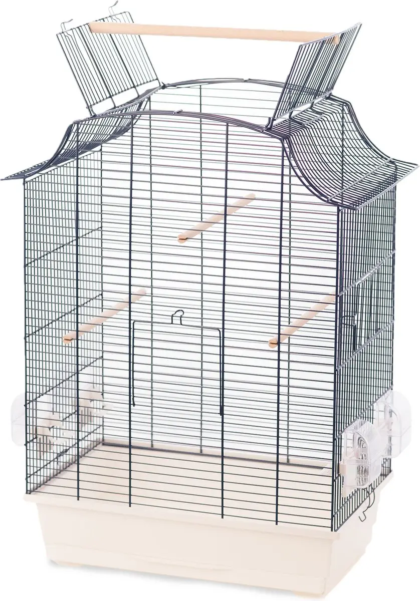 Flamingo Vogelkooi Solor Sky Wit 52x31x65cm
