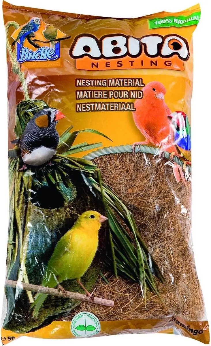 Flamingo Vogel Nestmateriaal Kokosvezels 500g