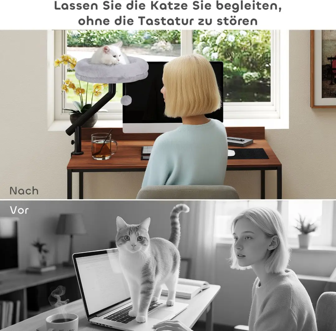Pawhut Kattenhuis - 35x35x48cm Grijs