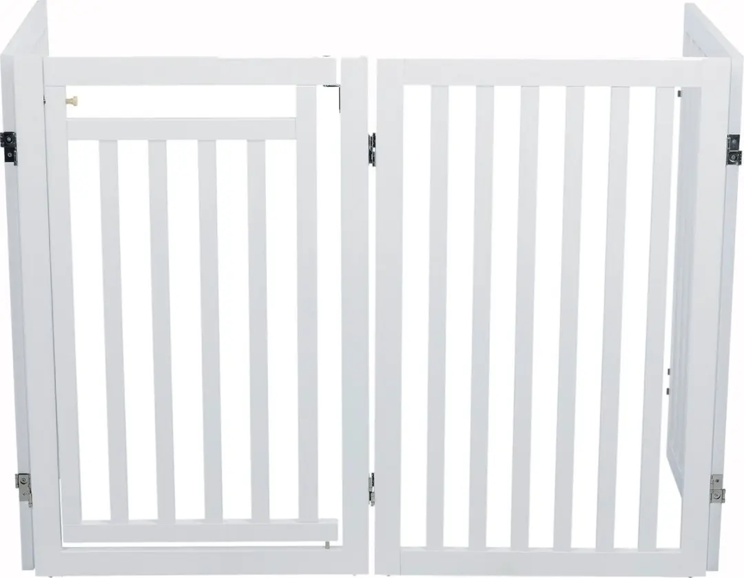 Trixie Hondenhek Met Deur Wit 60-160x81cm