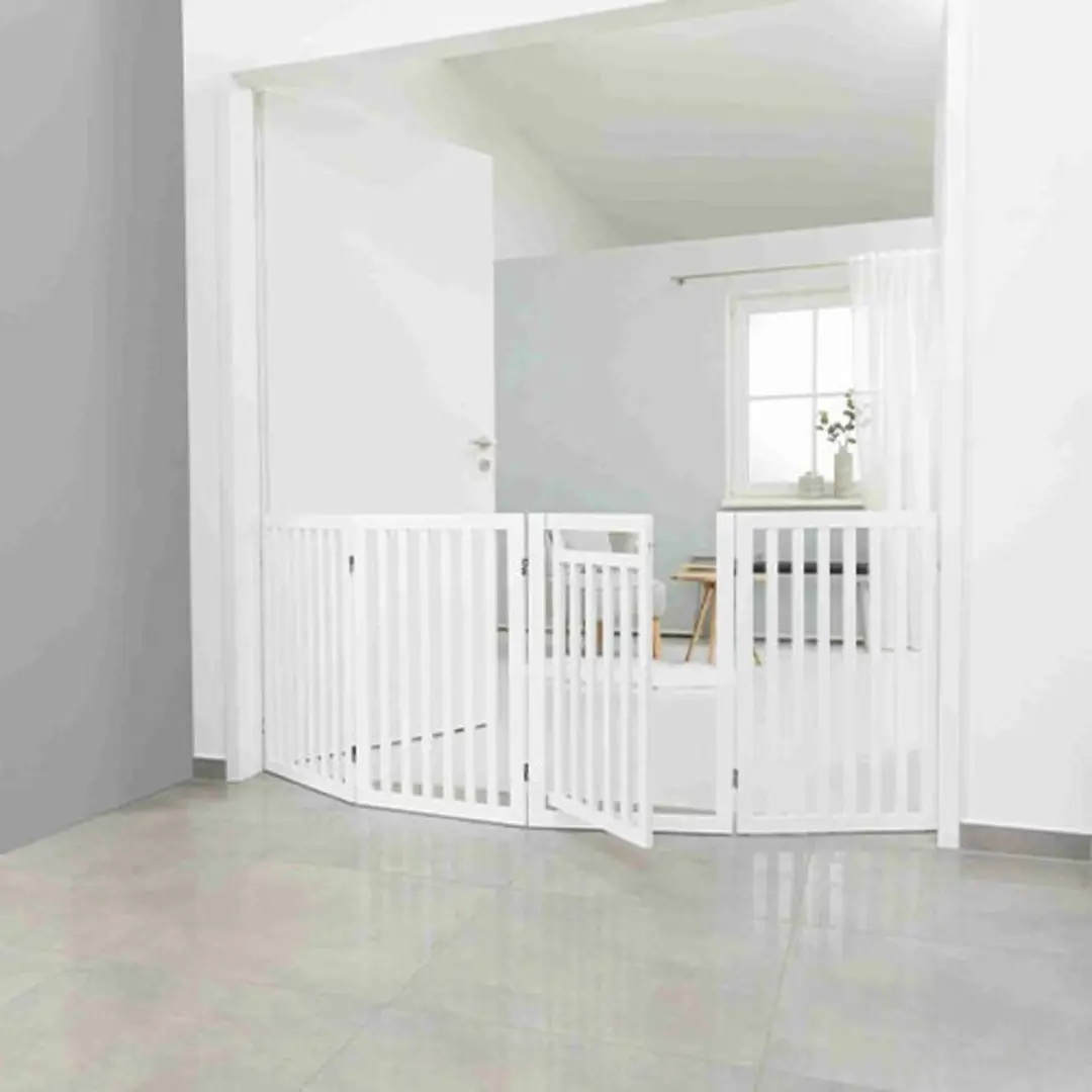 Trixie Hondenhek Met Deur Wit 60-160x81cm - afbeelding 6 van 6