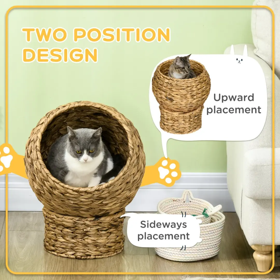 Pawhut Kattenmand met Kussen - Bruin