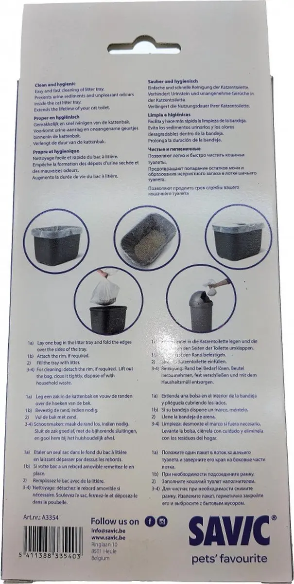 Savic Bag it Up Kattenbakzakken - 24 Stuks