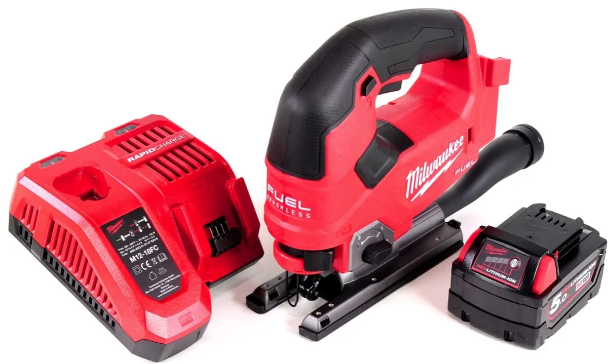 Milwaukee M18 FJS-501C Decoupeerzaag - 18V Brushless - 5,0Ah - 1 Stuks