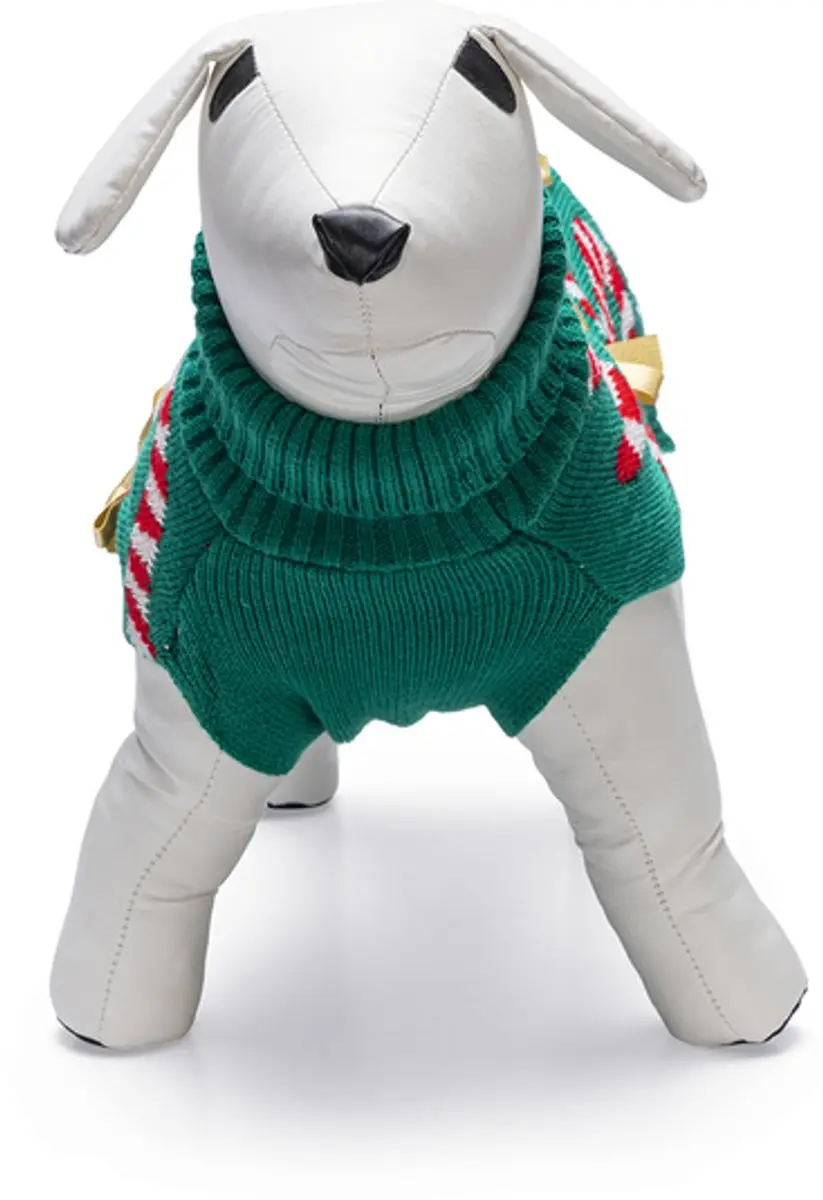 Beeztees Kersttrui Candy Canes - Groen M - afbeelding 6 van 6