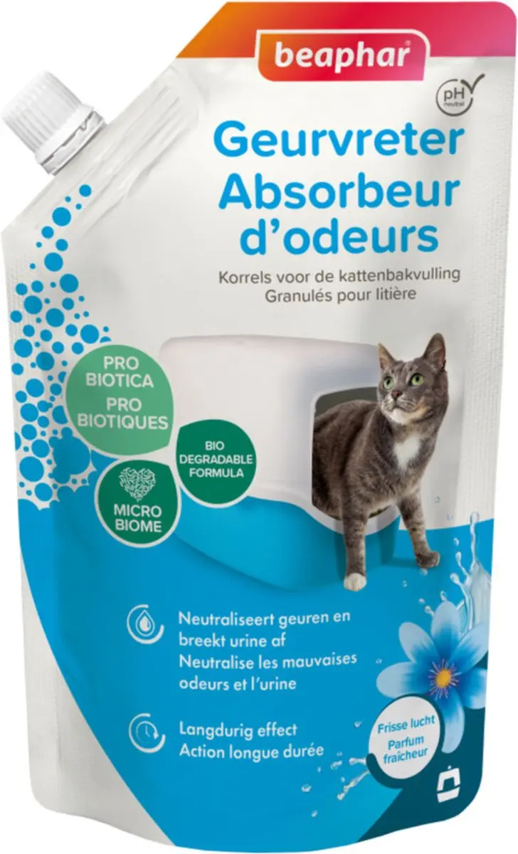 Beaphar Geurvreter Kattenbakvulling 400g - 6 Stuks - afbeelding 6 van 6