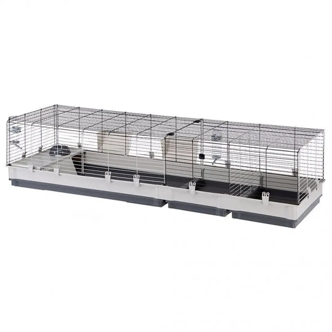 Ferplast Krolik 200 Konijnenhok - 205x60x50cm Grijs