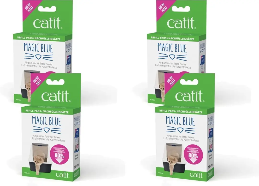 Catit Magic Blue Refill Pads - 24 Stuks (4x6)