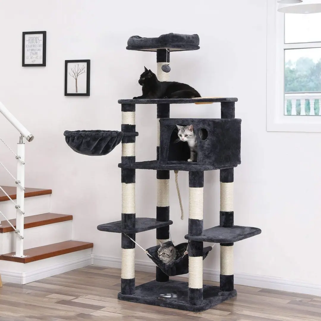 Songmics XXL Kattenhuis 5 Niveaus