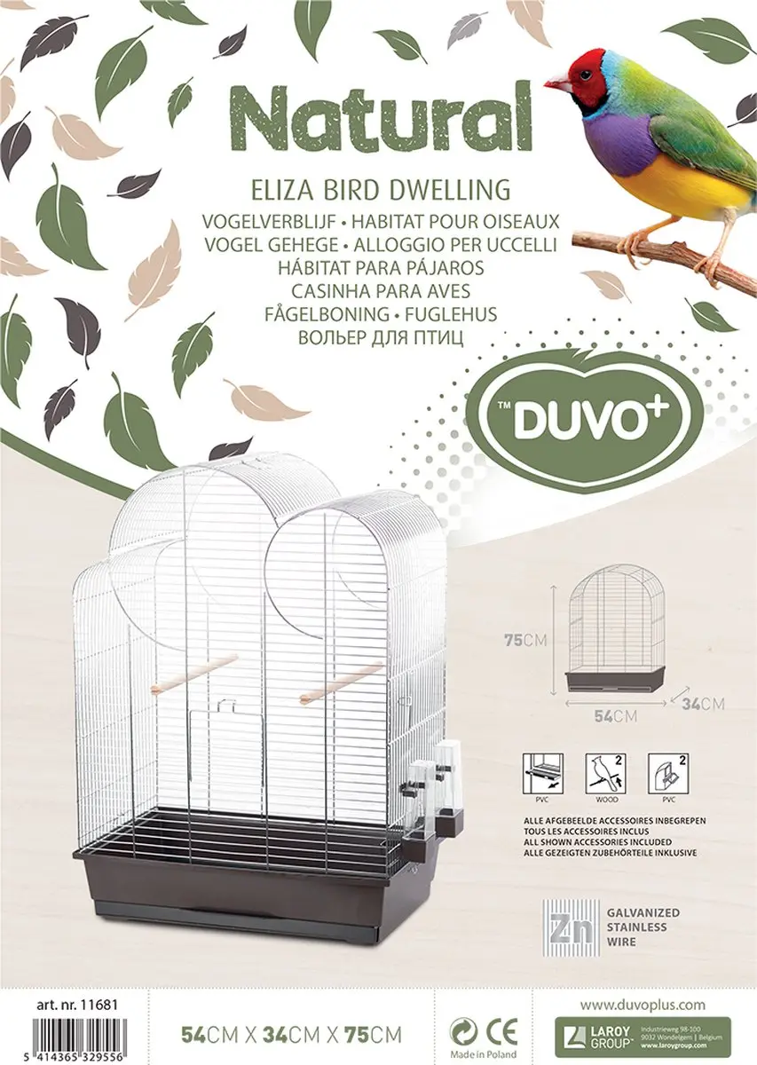 Duvo+ Eliza Vogelkooi - Staand - Bruin/Zink