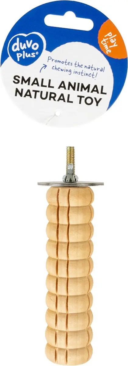 Duvo Duvoplus Houten Knaag- & Zitstok 13x3x3cm - Beige