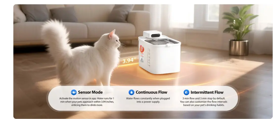 Petkit Wireless Pump UVC voor Eversweet Max 2 - Geel